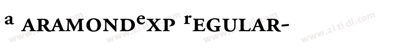 AGaramondExp Regular字体转换